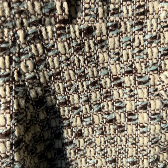 Women’s  Ann Taylor LOFT Cream, Turquoise, Brown Blazer - Picture 3 of 5